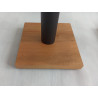 Solidne Standy Pod Kolumny Czarne Drewno + Metal