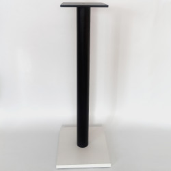 Stojak pod kolumny głośnikowe 74 cm standy HiFi pod głośniki białe