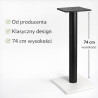 Stojak pod kolumny głośnikowe 74 cm standy HiFi pod głośniki białe